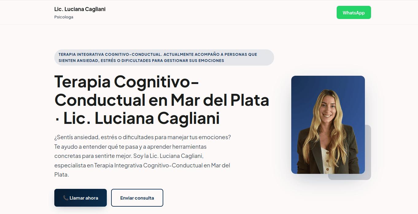 Lic. Luciana Cagliani